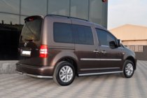 Volkswagen Caddy 2004-2010 Barras Laterales BB001 (2 uds, acero inoxidable) foto 3