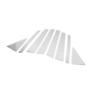 Cubiertas Cromadas para Pilares de Puerta (8 uds, Acero Inoxidable) foto 3