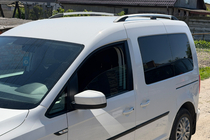 Volkswagen Caddy 2010-2015 Barras de Techo Cromadas foto 4