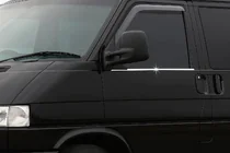 Volkswagen T4 Transporter 1990-2003 Molduras exteriores de ventanas (2 uds., acero inoxidable) foto 1