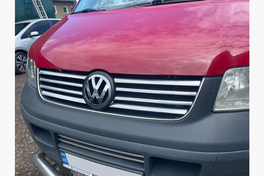 Volkswagen T5 Transporter 2003-2010 Cubiertas cromadas para rejilla (8 tiras, acero inoxidable) Carmos - Acero Inoxidable Turco Foto 2
