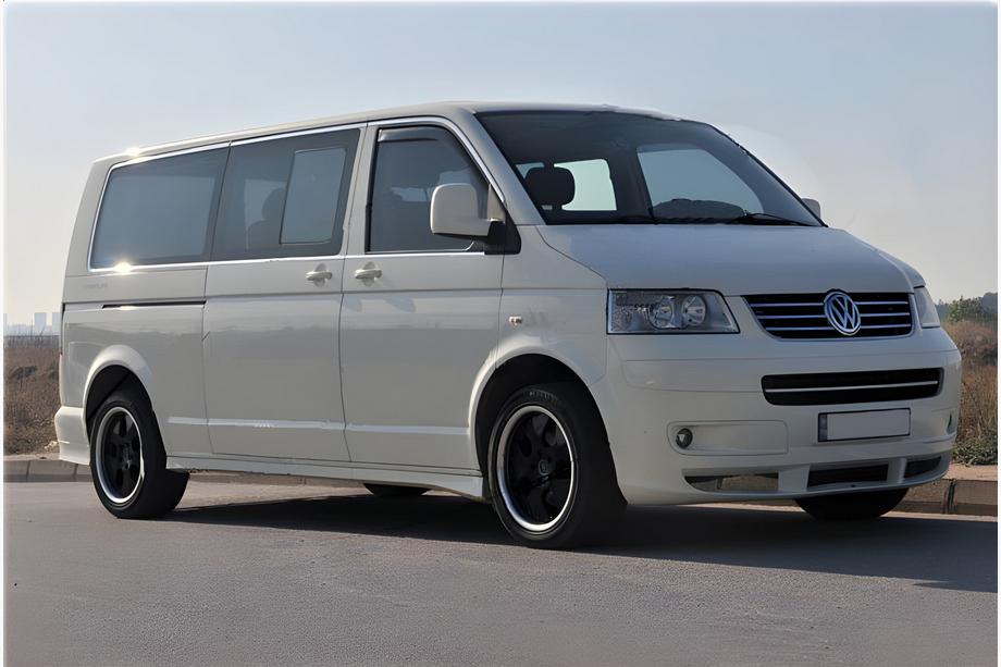 Volkswagen T5 Transporter 2003-2010 Juego completo de molduras de ventanas en acero inoxidable (14 piezas) Image