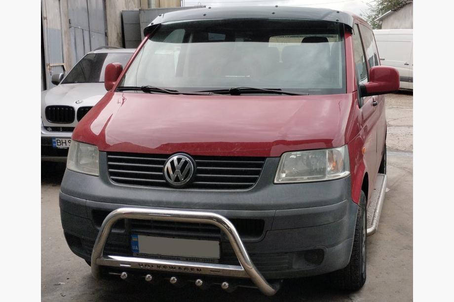 Volkswagen T5 Transporter 2003-2010 Defensa Delantera WT003 (Acero Inoxidable) Foto 7