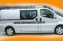 Nissan Primastar 2002-2014 Barras Laterales (2 uds, Acero Inoxidable) 60mm, Batalla Larga foto 5