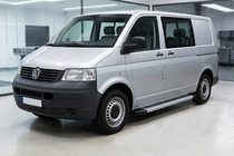 Volkswagen T5 Multivan 2003–2010 Estribos Laterales Maya V2 (2 uds., Aluminio) Batalla Corta foto 1