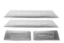 Volkswagen T5 Caravelle 2004-2010 Cubiertas de estriberas interiores (Omsa, acero inoxidable) 3 Cubiertas de Umbral foto 3