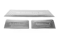 Volkswagen T5 Caravelle 2004-2010 Cubiertas de estriberas interiores (Omsa, acero inoxidable) 3 Cubiertas de Umbral foto 2