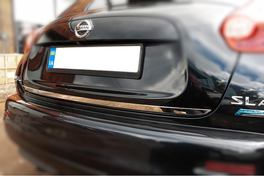 Nissan Juke 2010-2019 Moldura de maletero acero inoxidable OmsaLine - Acero Inoxidable Italiano Image