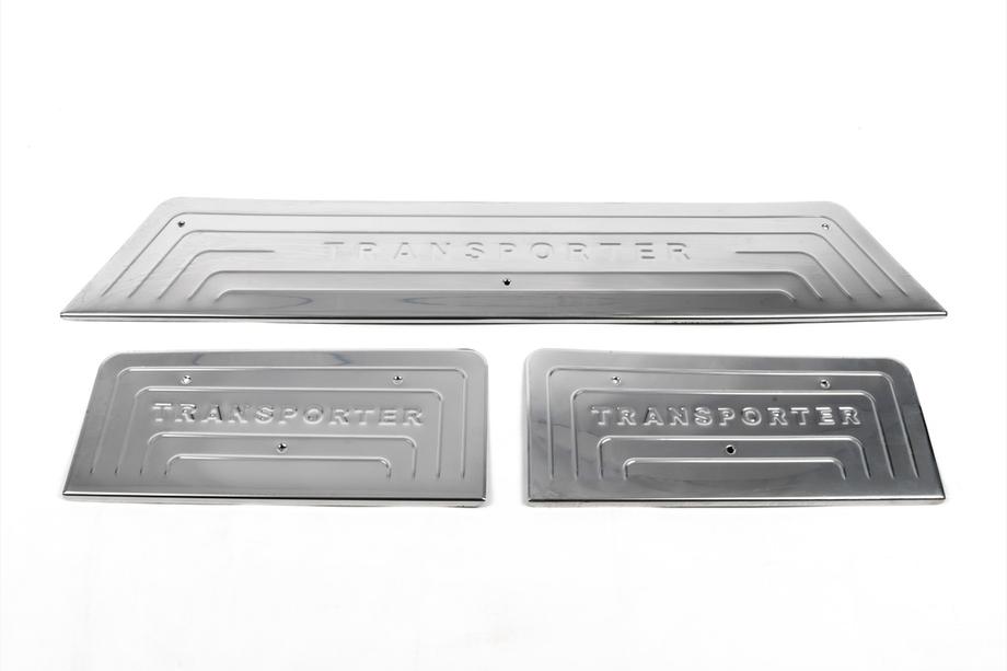 Volkswagen T5 2010-2015 Protecciones de umbral interior de acero inoxidable OmsaLine 4 Puertas, Transporter Foto 4