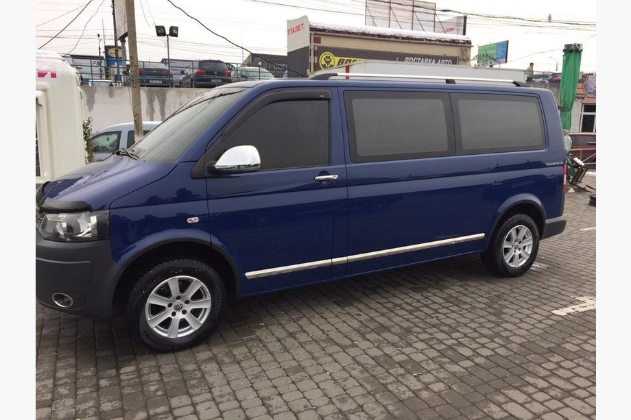 Volkswagen T5 2010-2015 Molduras de Puerta Acero Inoxidable Cromo 1 Puerta, Larga, OmsaLine - Acero Inoxidable Italiano Foto 3