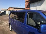 Volkswagen T5 2010-2015 Barras de Techo Negras Base larga, pies de plástico foto 4
