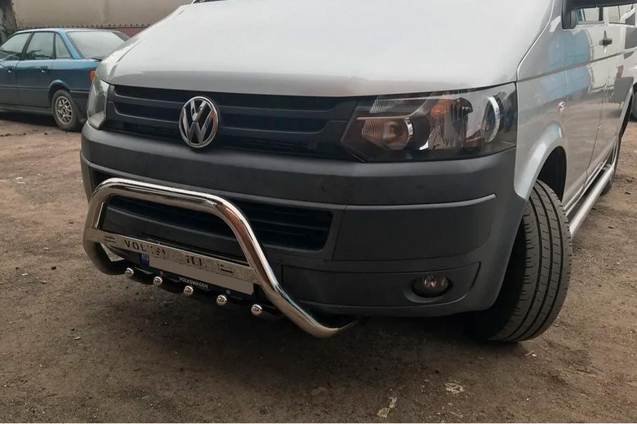 Volkswagen T5 2010-2015 Defensa Delantera WT003 (Acero Inoxidable) 51 mm, sin inscripción Foto 8