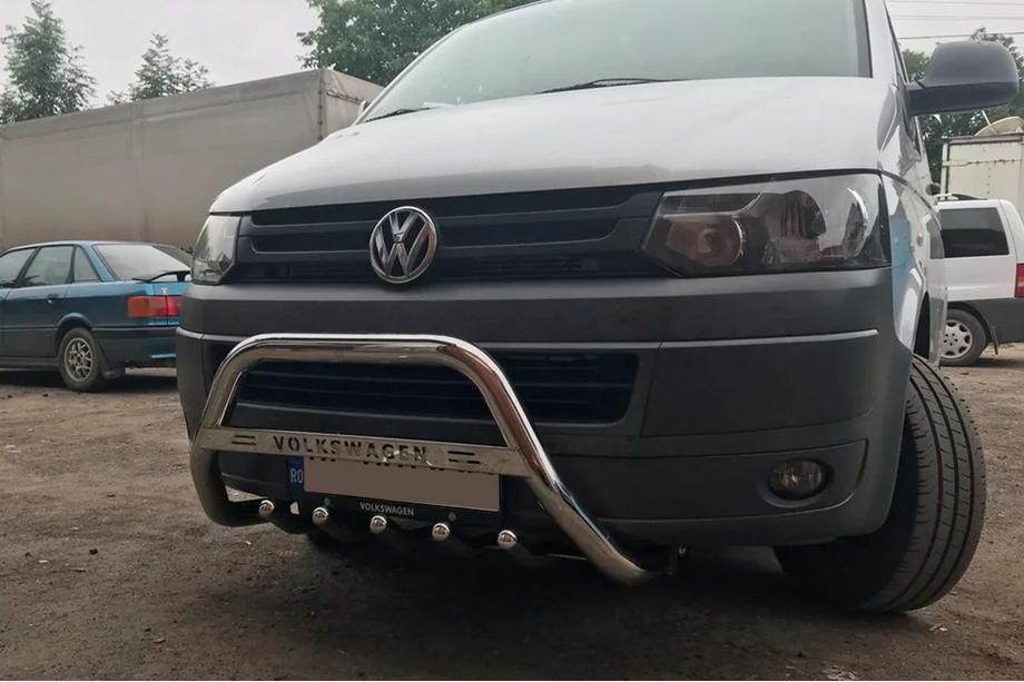 Volkswagen T5 2010-2015 Defensa Delantera WT003 (Acero Inoxidable) 51 mm, sin inscripción Foto 7