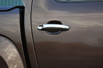Volkswagen Amarok 2010-2022 Cubiertas Cromadas para Manijas de Puerta (4 uds, Acero Inoxidable) foto 3