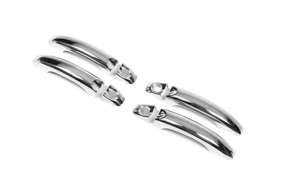 Volkswagen Amarok 2010-2022 Cubiertas Cromadas para Manijas de Puerta (4 uds, Acero Inoxidable) OmsaLine - Acero Inoxidable Italiano Foto 2