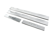 Volkswagen Bora 1998-2004 Embellecedores de umbral OmsaLine (4 uds, acero inoxidable) foto 2