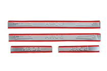 Volkswagen Bora 1998-2004 Embellecedores de umbral OmsaLine (4 uds, acero inoxidable) foto 4