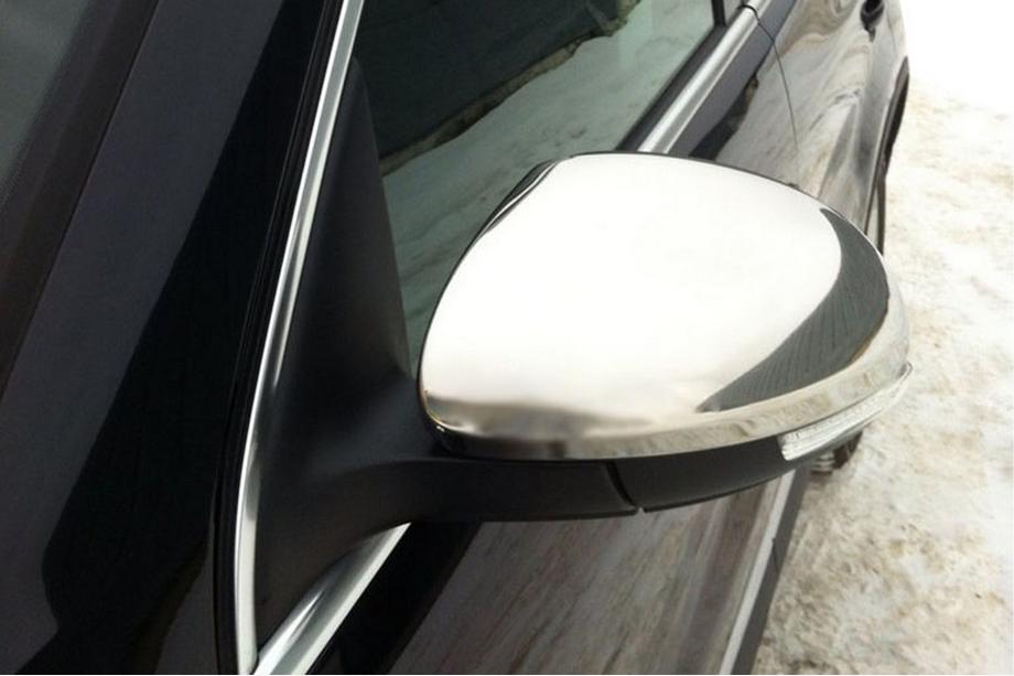 Volkswagen Tiguan 2007-2016 Cubiertas de Espejos (2 uds., Acero Inoxidable) OmsaLine - Acero Inoxidable Italiano Foto 4