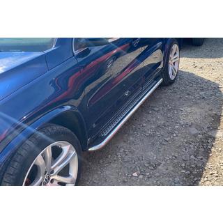 Estribos Laterales Maydos V2 (2 uds, acero inoxidable) Volkswagen Tiguan 2007-2016 foto 3