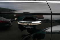 Volkswagen Touareg 2002–2010 Cubiertas Cromadas para Manijas de Puerta (4 uds, Acero Inoxidable) Sin botones, Carmos - Acero turco foto 5