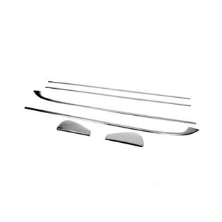 Molduras inferiores de ventanas (HB, 6 pzs, acero inoxidable) Renault Megane III 2009-2016 foto 3