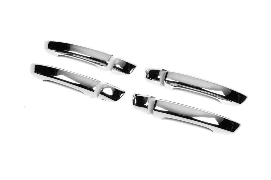 Volkswagen Touareg 2010-2018 Cubiertas de Manijas Cromadas (4 uds., Acero Inoxidable) Carmos - Acero Inoxidable Turco Foto 2
