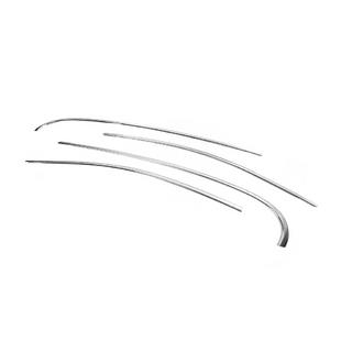 Molduras superiores de ventanas acero inoxidable (4 uds) Renault Fluence 2009-2016 foto 3