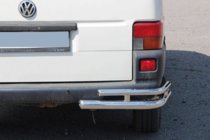 Volkswagen T4 Transporter 1990-2003 Esquinas traseras dobles AK003-Double (2 uds, acero inoxidable) foto 2