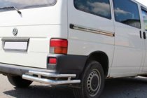Volkswagen T4 Transporter 1990-2003 Esquinas traseras dobles AK003-Double (2 uds, acero inoxidable) foto 5
