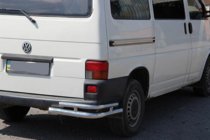 Volkswagen T4 Transporter 1990-2003 Esquinas traseras dobles AK003-Double (2 uds, acero inoxidable) foto 3