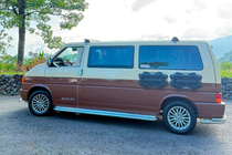Volkswagen T4 Transporter 1990-2003 Esquinas traseras dobles AK003-Double (2 uds, acero inoxidable) foto 8
