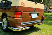 Volkswagen T4 Transporter 1990-2003 Esquinas traseras dobles AK003-Double (2 uds, acero inoxidable) foto 1