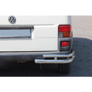 Esquinas traseras dobles AK003-Double (2 uds, acero inoxidable) Volkswagen T4 Transporter 1990-2003 foto 1