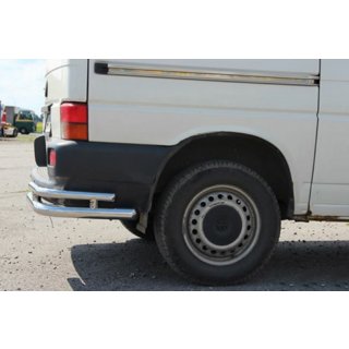 Esquinas traseras dobles AK003-Double (2 uds, acero inoxidable) Volkswagen T4 Transporter 1990-2003 foto 3