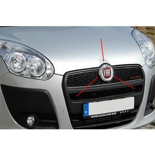 Soporte cromado para emblema delantero (acero inoxidable) Fiat Doblo II 2010-2022 foto 1