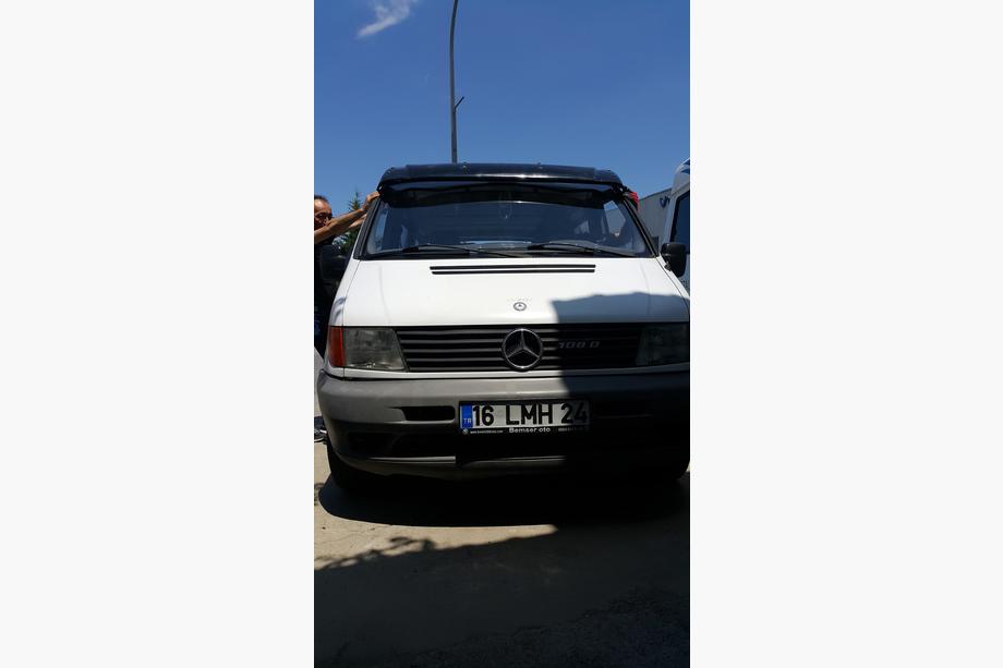 Mercedes Vito W638 1996-2003 Visera para parabrisas (negro brillo, 5mm) Foto 6