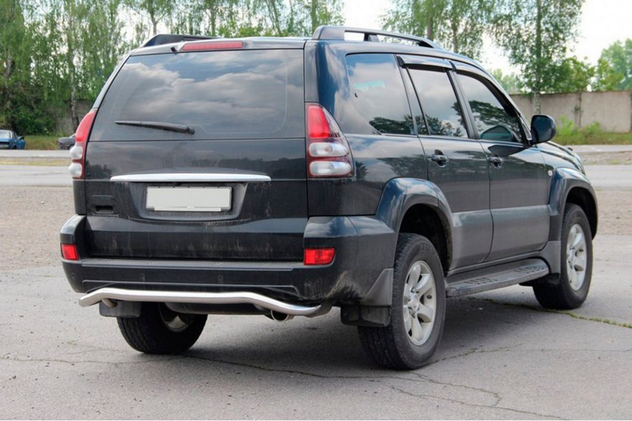 Toyota Land Cruiser Prado 120 2002-2009 Protector Trasero AK008 Foto 3