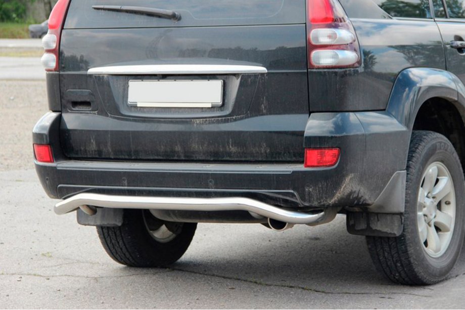 Toyota Land Cruiser Prado 120 2002-2009 Protector Trasero AK008 Foto 4