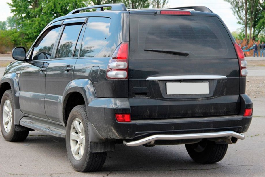 Toyota Land Cruiser Prado 120 2002-2009 Protector Trasero AK008 Foto 5