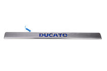 Fiat Ducato 2006-2025 Moldura LED sobre la matrícula (acero inoxidable) foto 2