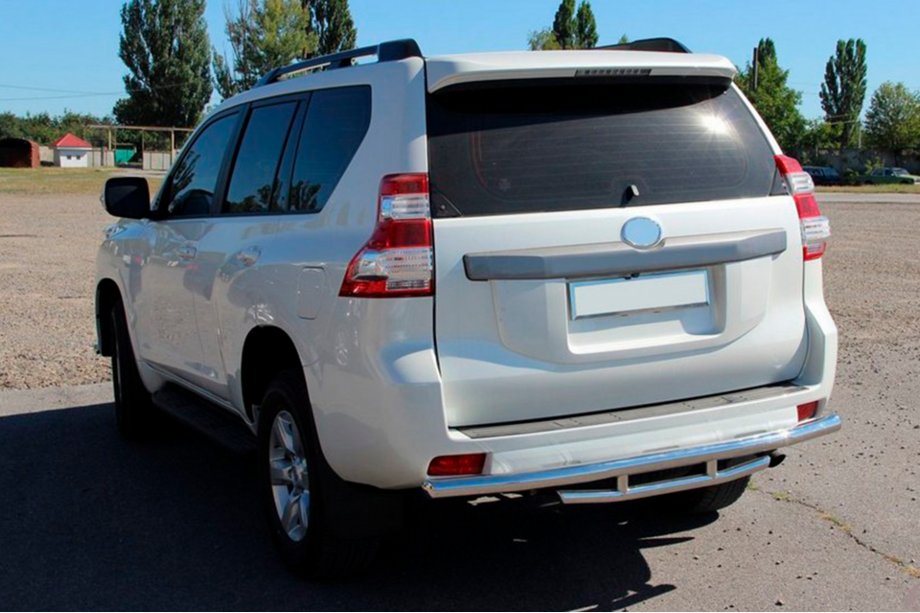 Toyota Land Cruiser Prado 150 2009-2023 Barra Trasera AK002-2v1 (Acero Inoxidable) Foto 2