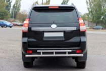 Toyota Land Cruiser Prado 150 2009-2023 Barra Trasera AK002-2v2 (Acero Inoxidable) foto 2