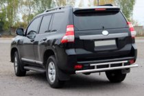 Toyota Land Cruiser Prado 150 2009-2023 Barra Trasera AK002-2v2 (Acero Inoxidable) foto 3