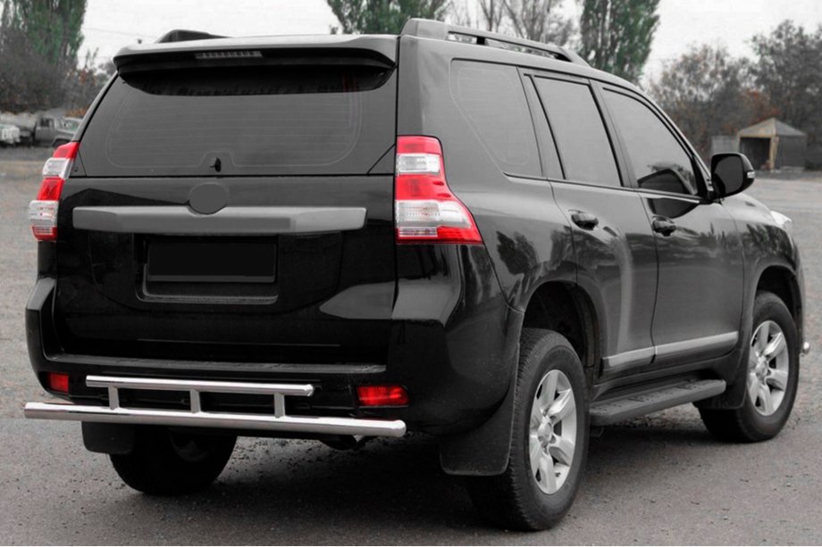 Toyota Land Cruiser Prado 150 2009-2023 Barra Trasera AK002-2v2 (Acero Inoxidable) Image