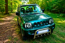 Suzuki Jimny 1998-2018 Defensa Delantera QT006 (Acero Inoxidable) foto 1