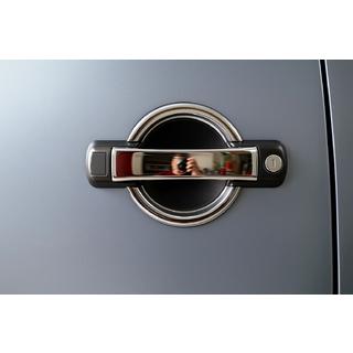 Cubiertas Cromadas para Manijas de Puerta (4 uds, Acero Inoxidable) Fiat Doblo I 2001-2005 foto 2