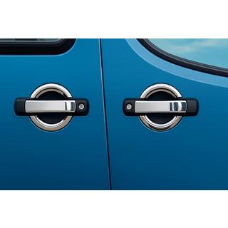 Cubiertas Cromadas para Manijas de Puerta (4 uds, Acero Inoxidable) Fiat Doblo I 2001-2005 foto 1