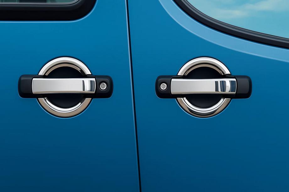 Fiat Doblo I 2001-2005 Cubiertas Cromadas para Manijas de Puerta (4 uds, Acero Inoxidable) Image