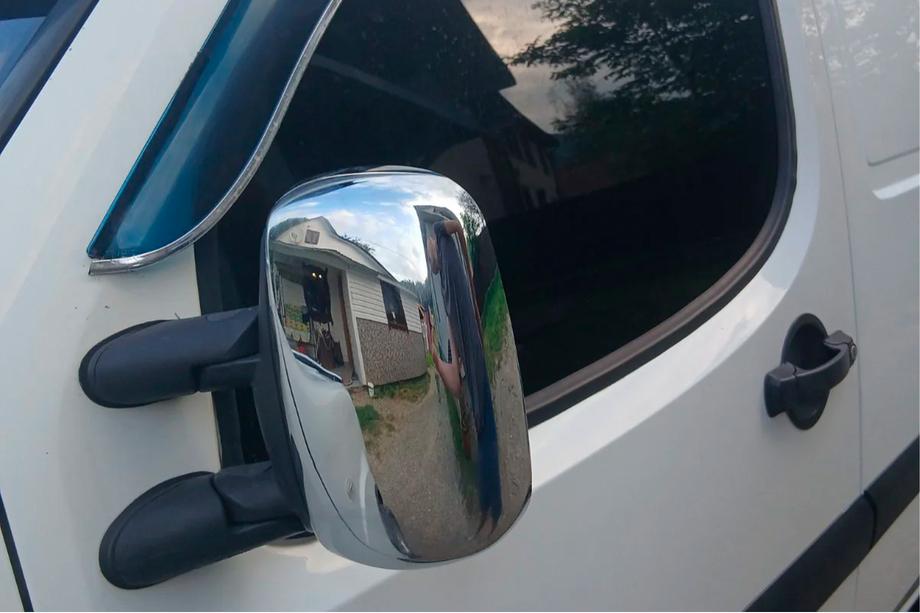 Fiat Doblo I 2001-2005 Cubiertas de Espejos Cromadas (2 uds., plastico) Foto 3