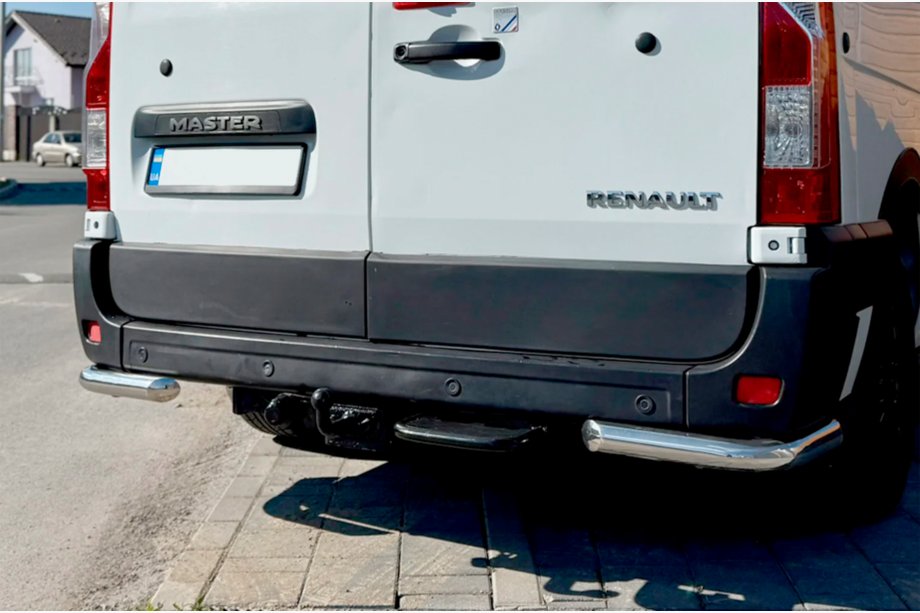 Nissan NV400 2010-2024 Esquinas traseras AK003 (2 uds., acero inoxidable) Foto 4